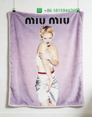 Miumiu Throw Blankets